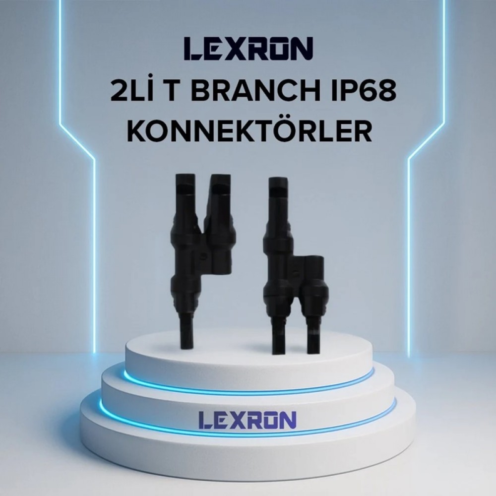 2'li Set Çiftleme Mc4 Konnektör  (1 Erkek 1 Dişi Soket) Lexron